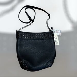 DSN Accessories Black Crossbody Studd Bag
Made in Turkey